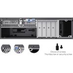 CiT S8i SFF Micro-ATX PC Case - 8.3L Compact Desktop Chassis, Brushed Front, 1 x 80mm Fan, 2 x USB 3.0, TFX PSU Support, Black - Image 2