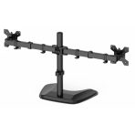 GameMax Dual Monitor Arm Stand LCD Desk Mount Freestanding For Two 13 Inch To 27 Inch Monitors, VESA Dimensions Of 75x75 mm or 100x100 mm, 180 Degrees Swivel, Black - Image 3
