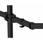 GameMax Dual Monitor Arm Stand LCD Desk Mount Freestanding For Two 13 Inch To 27 Inch Monitors, VESA Dimensions Of 75x75 mm or 100x100 mm, 180 Degrees Swivel, Black - Image 7