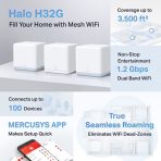 Mercusys Halo H32G AC1200 Whole Home Mesh Wi-Fi System (3 Pack) - Image 3