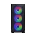 Tecware Forge M Omni Micro-ATX Case - Key-Lockable Tempered Glass, High-Airflow Mesh Front, 4 x 120mm Fans Pre-Installed, mATX/ITX Support, Black - Image 3