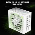 GAMEMAX GX-850 Pro Modular 80 Plus Gold ATX3.0 PCIe 5.0 PSU With 135mm FDB Fan, White - Image 3