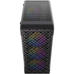 Antec VX320 ARGB Mid-Tower Gaming PC Case - Pre-Installed 4 x 120mm ARGB Fans, Tempered Glass Side Panel, High-Airflow Mesh Front - ATX/Micro-ATX/ITX - Image 10