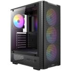 Antec VX310 ARGB Mid-Tower Gaming PC Case - Pre-Installed 4 x 120mm ARGB Fans, Tempered Glass Side Panel, High-Airflow Mesh Front - ATX/Micro-ATX/ITX - Image 5