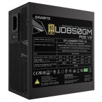 GIGABYTE GP-UD850GM 850W V2, 80 Plus Gold Certified Fully Modular Power Supply, PCIe Gen 5.1, 80 PLUS Gold, Fully Modular Design, 120mm Fan, ATX 3.1 compatible, UK Plug - Image 5