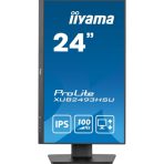 iiyama PROLITE XUB2493HSU-B7 24 Inch IPS Monitor, Full HD, 1ms, 100Hz, USB Hub x 2, HDMI, DisplayPort, Speakers, Black, Internal PSU, Height Adjustable, Pivot, VESA - Image 3