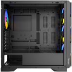 Antec AX1000 ARGB Mid-Tower Gaming PC Case, Full Mesh Front, Tempered Glass, Steel/Plastic,4 x 120mm ARGB Fans, E-ATX, ATX/Micro-ATX/ITX Compatible - Image 2