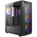 Antec AX67 ARGB Mid-Tower Gaming PC Case, Full Mesh Front, Tempered Glass, 4 x 120mm ARGB Fans, ATX/Micro-ATX/ITX Compatible - Image 5