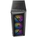 Antec AX67 ARGB Mid-Tower Gaming PC Case, Full Mesh Front, Tempered Glass, 4 x 120mm ARGB Fans, ATX/Micro-ATX/ITX Compatible - Image 3