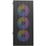 Antec AX27 RGB Elite Mid-Tower Gaming PC Case with Tempered Glass, Full Mesh Front Panel, 4 Pre-installed 120mm Fixed-RGB Fans, ATX/Micro-ATX/ITX Compatible, Black - Image 3