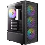 Antec AX26 RGB Elite Mid-Tower Gaming PC Case - Pre-Installed 4 x 120mm Fixed-RGB Fans, Tempered Glass Side Panel, High-Airflow Mesh Front - ATX/Micro-ATX/ITX - Image 6