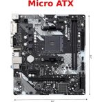 ASRock B450M-HDV R4.0 Super Alloy AMD AM4 Socket Motherboard, Micro-ATX, 2x DDR4 Slots, 1x M.2 Socket, GbE LAN, 1x D-Sub / 1x DVI-D / 1x HDMI Port - Image 5