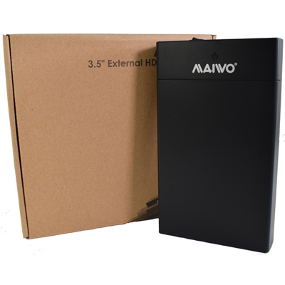 Maiwo USB 3.0 3.5" External Hard Drive Enclosurewith Power Adapter