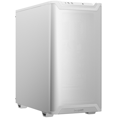 be quiet! Pure Base 501 Airflow White ATX Mid Tower Case with USB-A, USB-C, 2 x Pure Wings 2 140mm Black PWM Fans, Sleek Front Panel and Airflow Cover