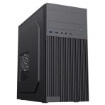 CiT Mentor Micro-ATX Office PC Case With USB Type C and 80mm Rear Black Fan Included