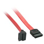 Lindy 33351 0.5m SATA (7 Pin) to 90 Deg SATA (7 Pin) Cable - Red/Black - Image 2