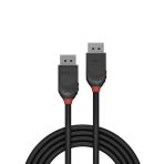 LINDY 36494 Black Line DisplayPort Cable, DisplayPort 1.2 (M) to DisplayPort 1.2 (M), 1.5m, Black & Red, Supports UHD Resolutions up to 4096x2160@60Hz, Triple Shielded Cable, Corrosion Resistant Copper 30AWG Conductors, Retail Polybag Packaging - Image 3