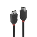 LINDY 36494 Black Line DisplayPort Cable, DisplayPort 1.2 (M) to DisplayPort 1.2 (M), 1.5m, Black & Red, Supports UHD Resolutions up to 4096x2160@60Hz, Triple Shielded Cable, Corrosion Resistant Copper 30AWG Conductors, Retail Polybag Packaging