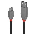 Lindy 36734 3m USB-A (M) 2.0 To USB Micro-B (M) 2.0 Anthra Line 480Mbps Cable - Black - Image 2