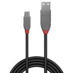 Lindy 36734 3m USB-A (M) 2.0 To USB Micro-B (M) 2.0 Anthra Line 480Mbps Cable - Black - Image 3