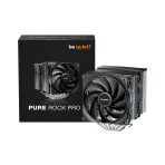 be quiet! Pure Rock Pro 3 CPU Cooler, Universal Socket, 2 x Pure Wings Fans, 2000RPM, only 34.8dB(A) at maximum fan speed, 250W TDP, 3-year manufacturers warranty