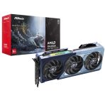 ASRock AMD Radeon RX 9070 XT Monster Hunter Wilds Edition 16GB GDDR6 Graphics Card, 4096 Streams, 2970MHz Boost Clock, Triple Fan, 3x DisplayPorts / 1x HDMI Port