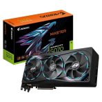 Gigabyte NVIDIA GeForce RTX 5070 AORUS MASTER 12GB GDDR7 Graphics Card, 6144 CUDA Cores, 2715 MHz Core Clock, Triple Fan, RGB, 3x DisplayPorts / 1x HDMI Port