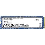 Kingston NV3 (SNV3S/4000G) 4TB NVMe SSD, M.2 Interface, PCIe Gen4, 2280, Read 6000 MB/s, Write 5000 MB/s, 3 Year Warranty