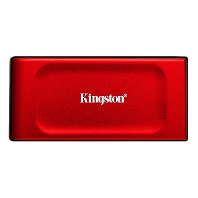 Kingston XS1000 Red (SXS1000R/1000G) 1TB Portable External SSD, Read 1050MB/s, Write 1000MB/s, USB 3.2 Gen 2, 5 Year Warranty