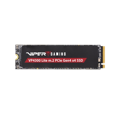 Patriot VP4300 Lite 1TB PCIe Gen4 x4. M.2 2280, Read/write speeds up to 7,400MB/s, 6,400MB/s, 5 Year Warranty