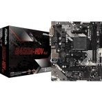 ASRock B450M-HDV R4.0 Super Alloy AMD AM4 Socket Motherboard, Micro-ATX, 2x DDR4 Slots, 1x M.2 Socket, GbE LAN, 1x D-Sub / 1x DVI-D / 1x HDMI Port
