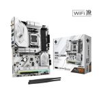 ASRock B850 Steel Legend WiFi AMD AM5 Socket Motherboard, ATX, 4x DDR5 Slots, 4x M.2 Sockets, Fitted I/O Shield, 2.5GbE LAN, Wi-Fi 7, 1x HDMI Port