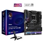 ASRock Z790 Riptide WiFi PHANTOM GAMING Intel 1700 Socket Motherboard, ATX, 4x DDR5 Slots, 5x M.2 Sockets, Fitted I/O Shield, 2.5GbE LAN, Wi-Fi 7, 1x DisplayPort / 1x HDMI Port