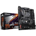 Gigabyte B550 AORUS ELITE AX V2 AMD AM4 Socket Motherboard, ATX, 4x DDR4 Slots, 2x M.2 Sockets, Fitted I/O Shield, 2.5GbE LAN, Wi-Fi 6, 1x DisplayPort / 1x HDMI Port