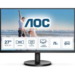 AOC Q27B3MA 27 Inch QHD LED Monitor 75Hz Aspect Ratio 16:9 HDMI/Displayport DP Response Time 4 ms 2560x1440