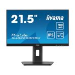 iiyama PROLITE XUB2293HSU-B7 22 inch IPS Monitor, Full HD, 1ms, USB Hub, HDMI, DisplayPort, Freesync, 100Hz, Speakers, Black, Internal PSU, VESA, Height Adjustable, Pivot