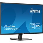 iiyama PROLITE X3270QSU-B1 32 Inch IPS Monitor, Black, 2560x1440, 3ms, 100hz, FreeSync, HDMI, Display Port, USB Hub, Speakers, Int PSU, VESA - Image 4