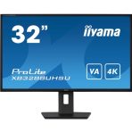 iiyama ProLite XB3288UHSU-B5 32 Inch 4K Monitor, PIP, 60Hz, 3ms, 2x HDMI, 1x DisplayPort, 2x USB Hub, Speakers, Height Adjust, Swivel, Pivot, VESA