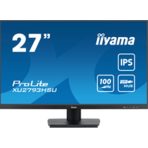 iiyama Prolite XU2793HSU-B6 27 inch Frameless IPS Monitor, Full HD, 1ms, USB Hub, HDMI, DisplayPort, 100Hz, HDCP, Speakers, Black, Internal PSU, VESA