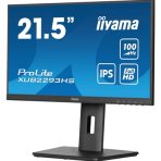 iiyama PROLITE XUB2293HS-B6 22 inch IPS Monitor, Full HD, 1ms, HDMI, DisplayPort, Freesync, 100Hz, Speakers, Black, Internal PSU, Height Adjust, Pivot, ACR, VESA - Image 6