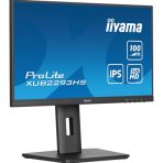 iiyama PROLITE XUB2293HS-B6 22 inch IPS Monitor, Full HD, 1ms, HDMI, DisplayPort, Freesync, 100Hz, Speakers, Black, Internal PSU, Height Adjust, Pivot, ACR, VESA - Image 2