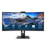 Philips P-line 346P1CRH - LED monitor - curved - 34 - 3440 x 1440 WQHD @ 100 Hz - VA - 500 cd/m - 3000:1 - DisplayHDR 400 - 4 ms - HDMI DisplayPort USB-C - speakers - black texture - Image 2