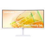 Samsung 34-Inch Curved ViewFinity USB-C Monitor, LS34C650TAU, UWQHD, 100Hz, Freesync, 5ms, HDMI, DisplayPort, USB-Hub, Ethernet, Height Adjust, VESA, Speakers - Image 17