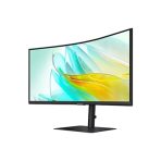 Samsung 34 Inch ViewFinity S65UC Curved Monitor, 3440 x 1440 UWQHD, 100Hz, 5ms, HDMI, DisplayPort, USB-C, Speakers, Black, Height Adjustable - Image 6
