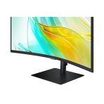 Samsung 34 Inch ViewFinity S65UC Curved Monitor, 3440 x 1440 UWQHD, 100Hz, 5ms, HDMI, DisplayPort, USB-C, Speakers, Black, Height Adjustable - Image 10