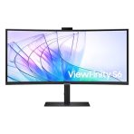 Samsung ViewFinity S6 S34C652VAU - S65VC Series 34 inch Ultra WQHD Curved Monitor, 3440x1440, 100Hz, 350cd/m, 5 ms, HDMI, DisplayPort, USB-C, USB Hub, KVM, Freesync, Height Adjustable, Webcam, Speaker - Image 2
