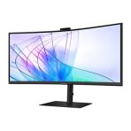 Samsung ViewFinity S6 S34C652VAU - S65VC Series 34 inch Ultra WQHD Curved Monitor, 3440x1440, 100Hz, 350cd/m, 5 ms, HDMI, DisplayPort, USB-C, USB Hub, KVM, Freesync, Height Adjustable, Webcam, Speaker - Image 9