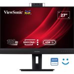 Viewsonic (VG2757V-2K) 27 Inch QHD 100Hz Video Conferencing Docking Monitor with Windows Hello and Zoom Certified Pop-up Webcam and 5W speakers
