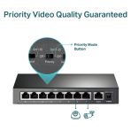 TP-Link TL-SF1009P 9-Port 10/100Mbps Metal Desktop PoE Switch with 8-Port PoE+ (65W) - Image 9