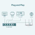 TP-Link TL-SG105E 5-Port Metal Gigabit Easy Smart Switch - Image 4